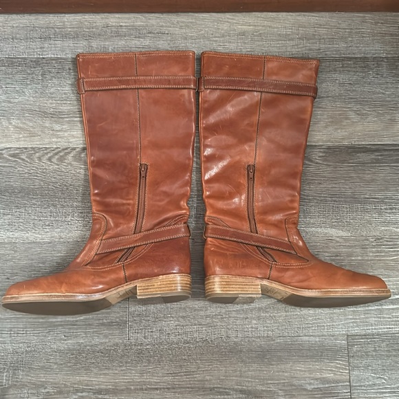 Coach Whitley Brown Leather Riding Boots - Picture 2 of 10